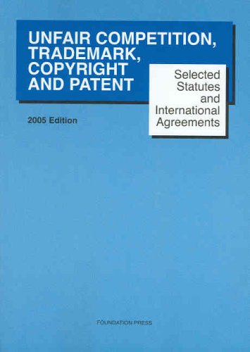 9781587788383: Unfair Competition, Trademark, Copyright And Patent...