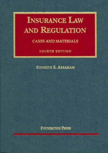 9781587788826: Insurance Law And Regulation: Cases And Materials