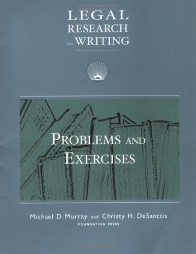 Stock image for Legal Research And Writing: Problems and Exercises for sale by The Book Spot