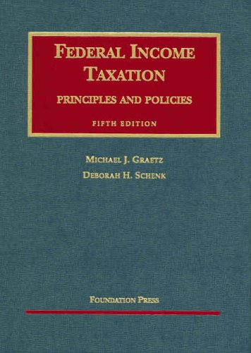 Imagen de archivo de Federal Income Taxation, Principles and Policies, 5th ed. (University Casebook) a la venta por Ergodebooks