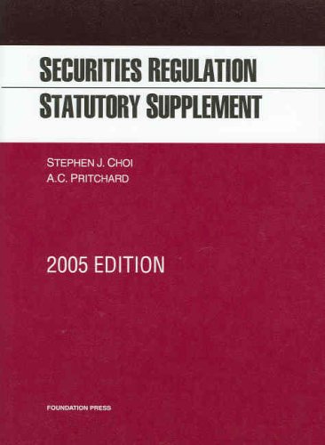 9781587789625: Securities Regulation: Statutory Supplement