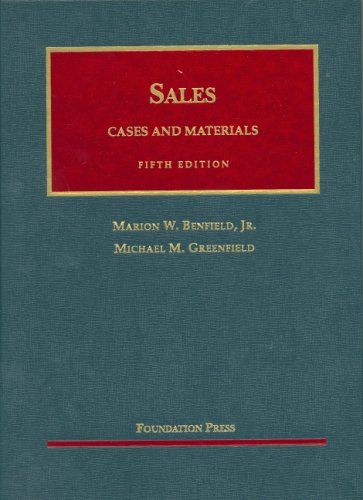 Beispielbild fr Cases and Materials on Sales zum Verkauf von Better World Books