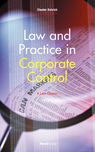 Imagen de archivo de Law and Practice in Corporate Control a la venta por Chiron Media