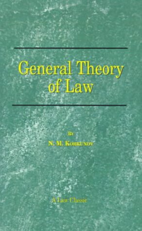 Stock image for General Theory of Law for sale by Chiron Media