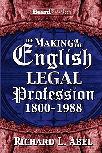 Stock image for The Making of the English Legal Profession for sale by WorldofBooks