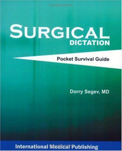 Beispielbild fr Surgical Dictation Pocket Survival Guide zum Verkauf von SecondSale