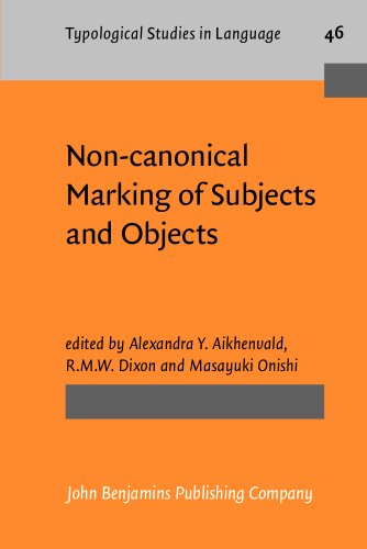 Imagen de archivo de Non-canonical Marking of Subjects and Objects (Typological Studies in Language) a la venta por Books From California