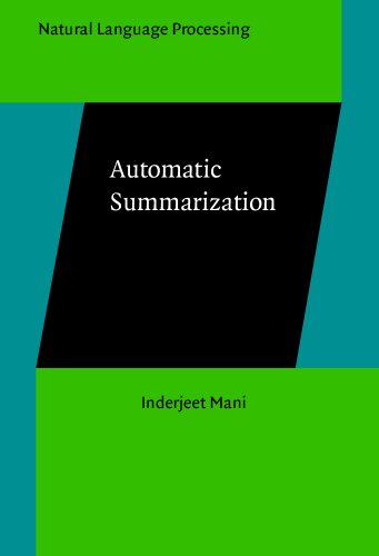 Beispielbild fr Automatic Summarization (Natural Language Processing) zum Verkauf von Books From California
