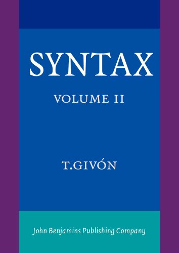 Stock image for Syntax: An Introduction Volume II for sale by Smith Family Bookstore Downtown