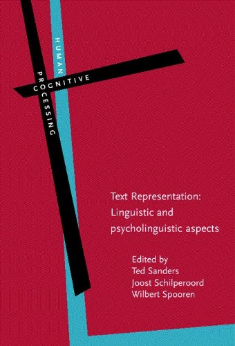 Beispielbild fr Text Representation: Linguistic and psycholinguistic aspects (Human Cognitive Processing) zum Verkauf von Powell's Bookstores Chicago, ABAA