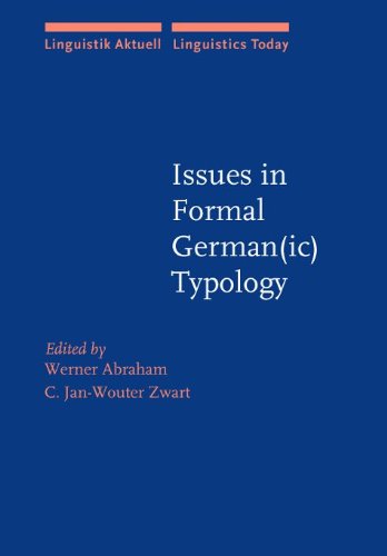 Stock image for Issues in Formal German(ic) Typology (Linguistik Aktuell/Linguistics Today) for sale by Books From California