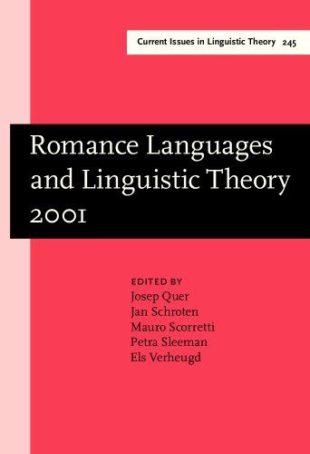 Romance Languages and Linguistic Theory 2001: Selected papers from 'Going Romance', Amsterdam, 6-...