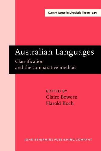 Imagen de archivo de Australian Languages: Classification and the comparative method (Current Issues in Linguistic Theory) a la venta por Front Cover Books