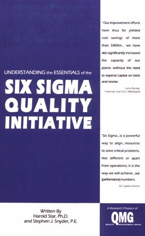 Beispielbild fr Understanding the Essentials of the Six Sigma Quality Initiative zum Verkauf von Wonder Book