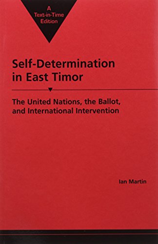 9781588260338: Self-determination in East Timor: The United Nations, the Ballot and International Intervention