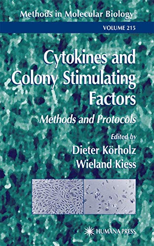 Stock image for Cytokines and Colony Stimulating Factors: Methods and Protocols (Methods in Molecular Biology, 215) for sale by Books From California