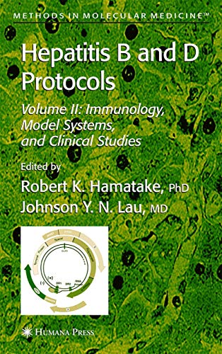 Beispielbild fr Hepatitis B and d Protocols: Immunology Model Systems, and Clinical Studies zum Verkauf von Ammareal