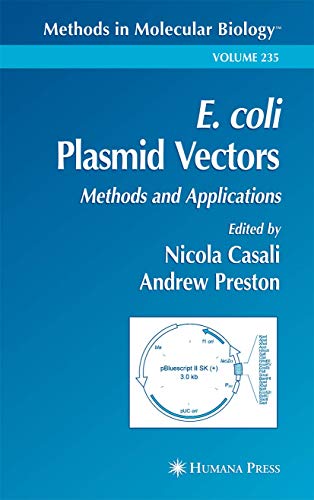 Stock image for E. Coli Plasmid Vectors: Methods And Applications for sale by Basi6 International
