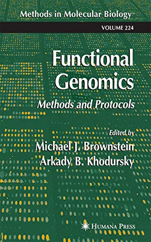 Stock image for Functional Genomics: Methods and Protocols (Methods in Molecular Biology, Vol. 224) for sale by Wonder Book