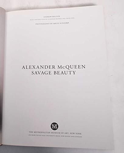 Imagen de archivo de Alexander Mcqueen Savage Beauty a la venta por Chequamegon Books