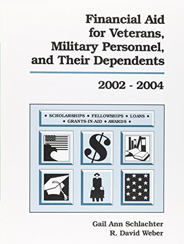 Beispielbild fr Financial Aid for Veterans, Military Personnel, and Their Dependents 2002-2004 (Financial Aid for Veterans, Military Personnel, and Their Dependents) zum Verkauf von vladimir belskiy