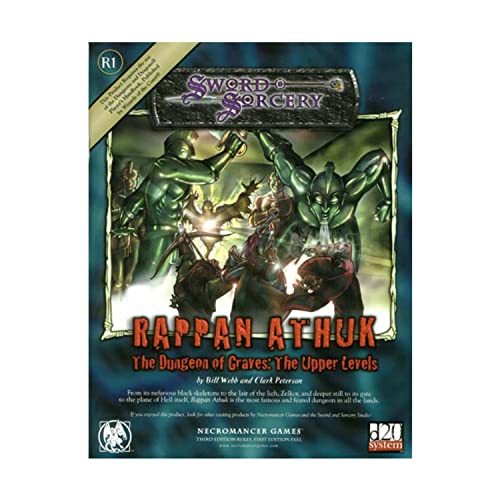 Stock image for Sword & Sorcery - D20: Rappan Athuk, The Dungeon of Graves: The Upper Levels, Volume R1 for sale by Adventures Underground
