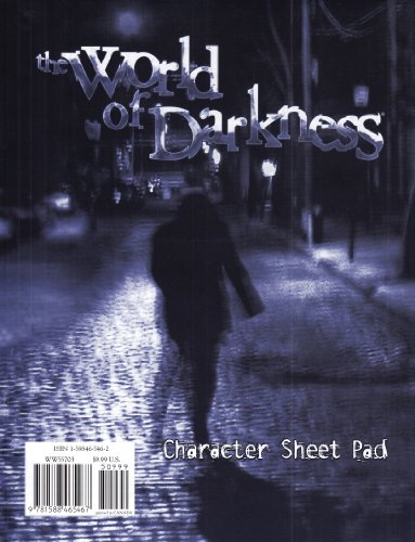 Beispielbild fr Character Sheet Pad (World of Darkness (Chronicles of Darkness)) zum Verkauf von Noble Knight Games