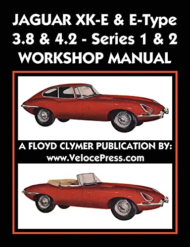 Stock image for JAGUAR XKE ETYPE 38 42 SERIES 1 2 WORKSHOP MANUAL for sale by PBShop.store US