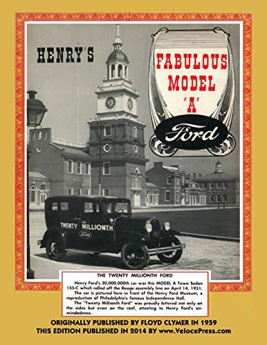 Stock image for Henry's Fabulous Model a Ford for sale by Book Deals