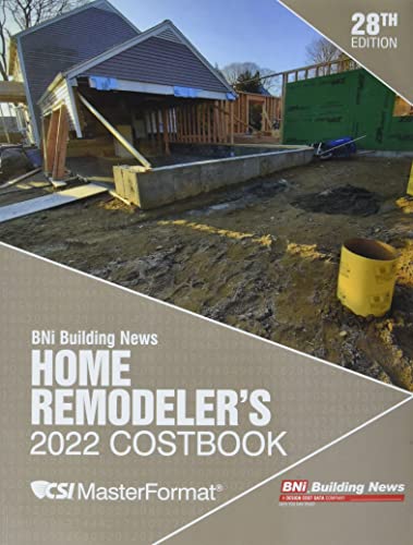 Imagen de archivo de Bni 2022 Home Remodeler's Costbook(bni) a la venta por Opalick