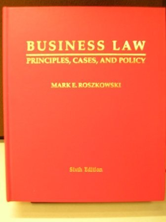 Stock image for Business Law: Principles, Cases and Policy for sale by Books of the Smoky Mountains