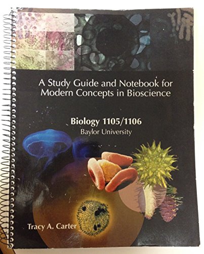 Stock image for A Study Guide and Notebook for Modern Concepts in Bioscience (Biology 1105/1106 for sale by HPB-Emerald