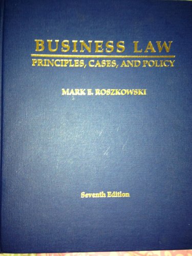 Stock image for Business Law: Principles, Cases and Policy for sale by Irish Booksellers