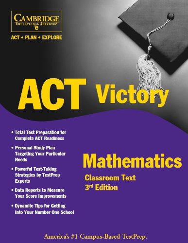 Stock image for Cambridge ACT Math Department Book, 3rd Ed for sale by Gardner's Used Books, Inc.