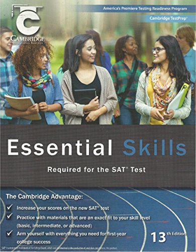 Stock image for Essential Skills Required for the SAT Test, Student Text, 13th Edition (Cambridge TestPrep) for sale by SecondSale