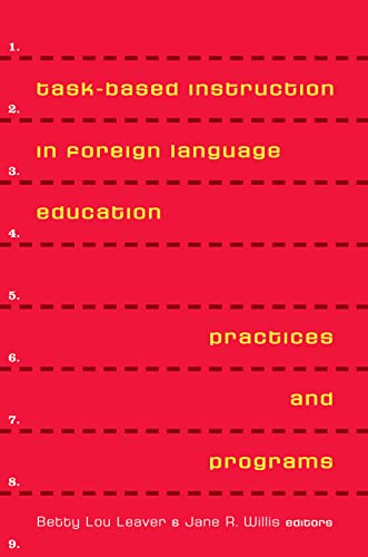 Beispielbild fr Task-Based Instruction in Foreign Language Education : Practices and Programs zum Verkauf von Better World Books