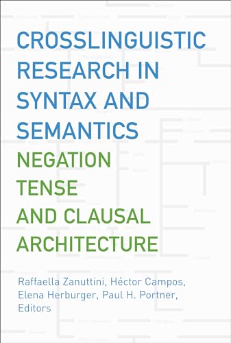 Beispielbild fr Crosslinguistic Research in Syntax and Semantics : Negation, Tense, and Clausal Architecture zum Verkauf von Better World Books