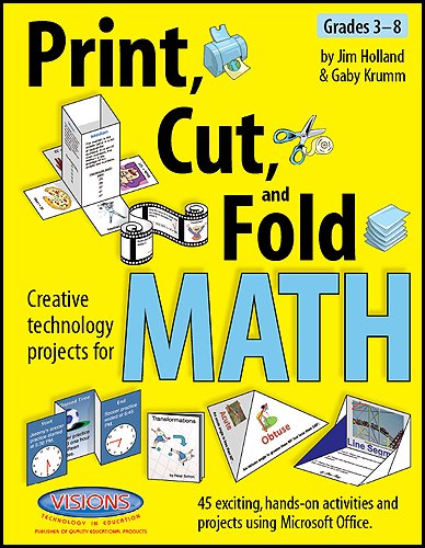 Stock image for Print, Cut, and Fold Creative technology projects for Math for sale by HPB-Red