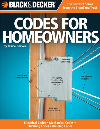 Beispielbild fr Codes for Homeowners: Your Photo Guide to: Electrical Codes, Plumbing Codes, Building Codes, Mechanical Codes (Black & Decker) zum Verkauf von ZBK Books