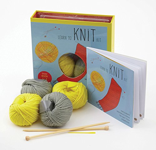 Stock image for Learn to Knit Kit: Includes Needles and Yarn for Practice and for Making Your First Scarf-featuring a 32-page book with instructions and a project (First Time) for sale by Seattle Goodwill