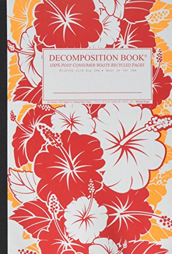 9781589443204: Red Hibiscus Decomposition Book: College-ruled Composition Notebook With 100% Post-consumer-waste Recycled Pages