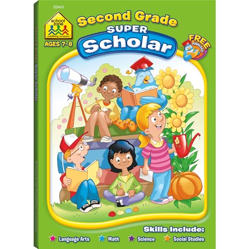 Imagen de archivo de Super Scholar Workbook-Second Grade Ages 6-8 a la venta por RiLaoghaire