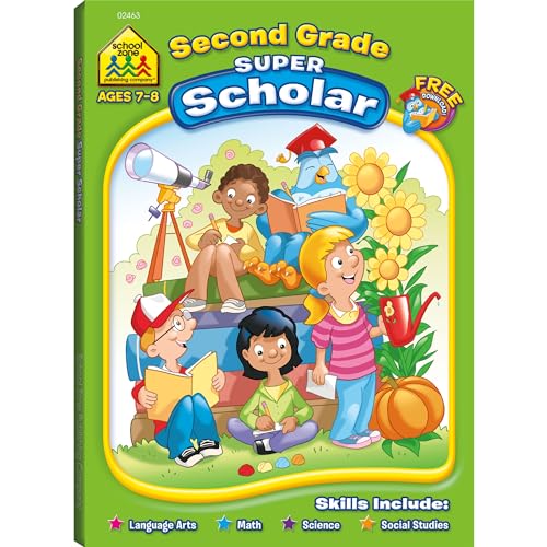 Super Scholar Workbook-Second Grade Ages 6-8
