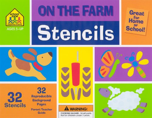 On The Farm Stencil Kits (9781589474703) by School Zone; Joan Hoffman