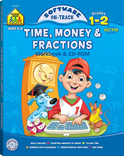 Beispielbild fr Time, Money & Fractions, Grades 1-2, 64 page (On Track Software) zum Verkauf von BargainBookStores