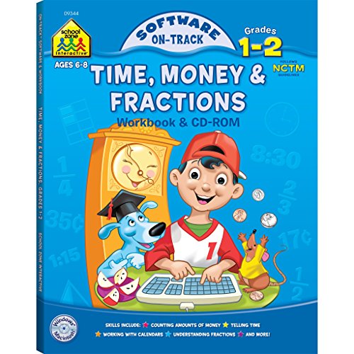 9781589478442: Time, Money & Fractions, Grades 1-2 (Book & CD) (Software: On Track)