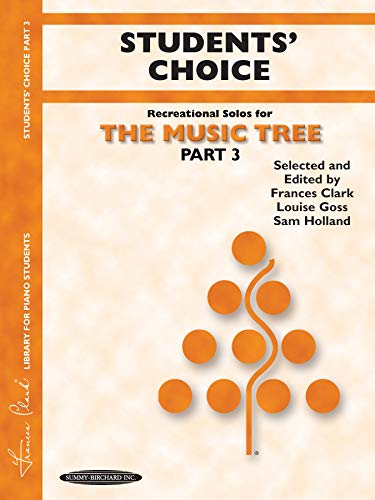 9781589510043: The Music Tree Students' Choice: Part 3