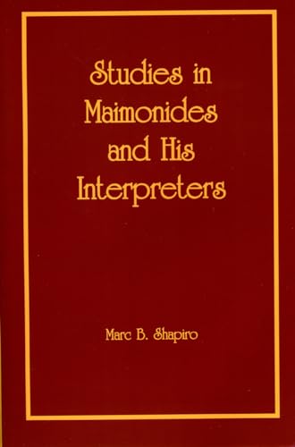 9781589661653: Studies in Maimonides and His Interpreters