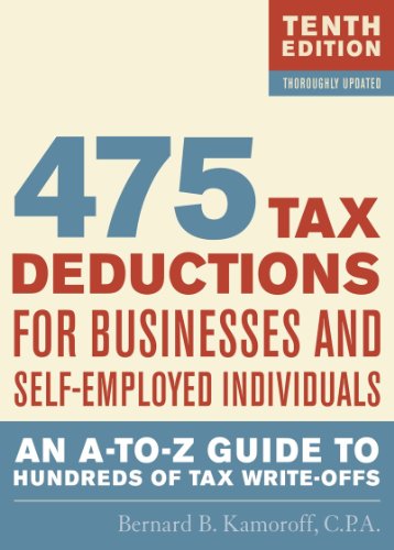 9781589796621: 475 Tax Deductions for Businesses and Self-Employed Individuals: An A-to-Z Guide to Hundreds of Tax Write-Offs