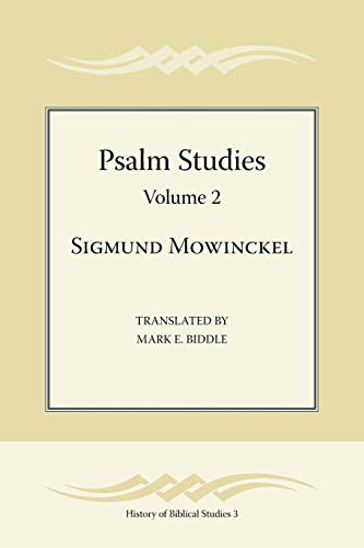 9781589835108: Psalm Studies, Volume 2 (Society of Biblical Literature History of Biblical Studies)